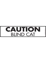V-Caution Blind Cat Sign